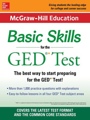 cover image of McGraw-Hill Education Basic Skills for the GED Test